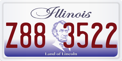 IL license plate Z883522
