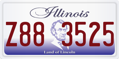 IL license plate Z883525