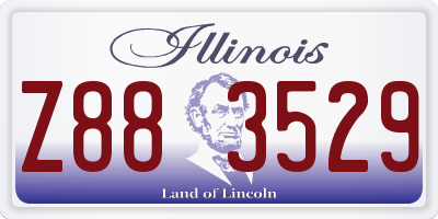 IL license plate Z883529