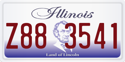 IL license plate Z883541