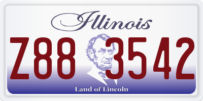 IL license plate Z883542