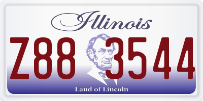 IL license plate Z883544