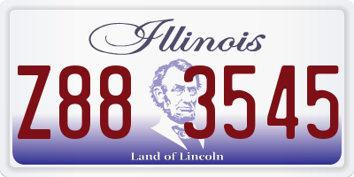 IL license plate Z883545