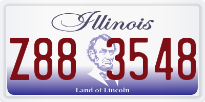 IL license plate Z883548