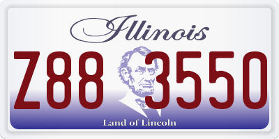 IL license plate Z883550