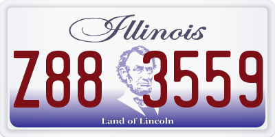 IL license plate Z883559