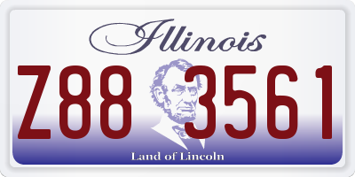 IL license plate Z883561