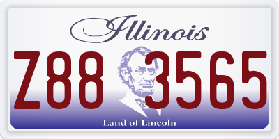 IL license plate Z883565