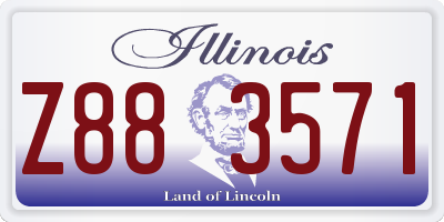 IL license plate Z883571