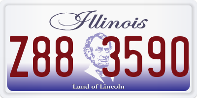 IL license plate Z883590