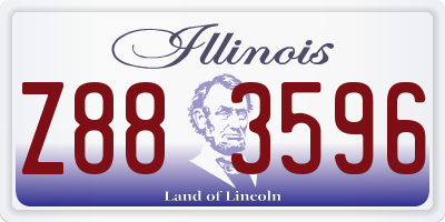 IL license plate Z883596