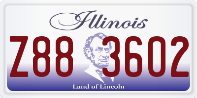IL license plate Z883602