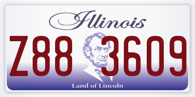 IL license plate Z883609