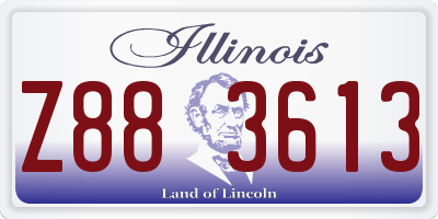 IL license plate Z883613