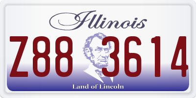IL license plate Z883614