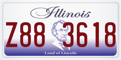 IL license plate Z883618