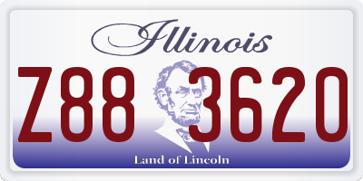 IL license plate Z883620