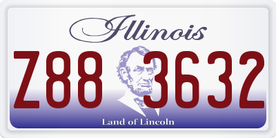 IL license plate Z883632
