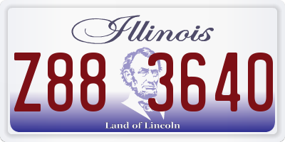 IL license plate Z883640