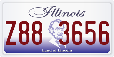 IL license plate Z883656