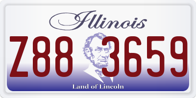 IL license plate Z883659