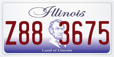 IL license plate Z883675