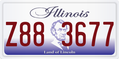 IL license plate Z883677