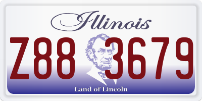 IL license plate Z883679