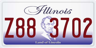 IL license plate Z883702