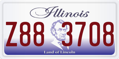 IL license plate Z883708