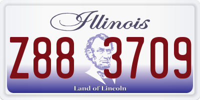 IL license plate Z883709