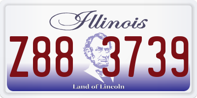 IL license plate Z883739