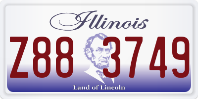 IL license plate Z883749