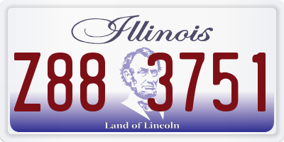IL license plate Z883751