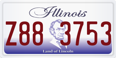IL license plate Z883753