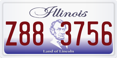 IL license plate Z883756