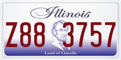 IL license plate Z883757