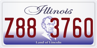 IL license plate Z883760