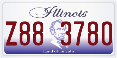 IL license plate Z883780
