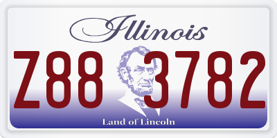 IL license plate Z883782