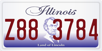 IL license plate Z883784