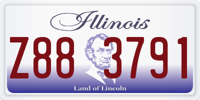 IL license plate Z883791