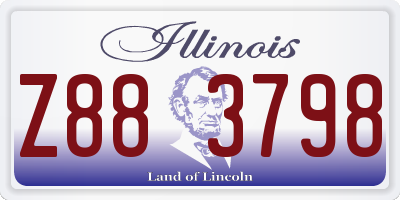IL license plate Z883798