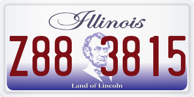 IL license plate Z883815