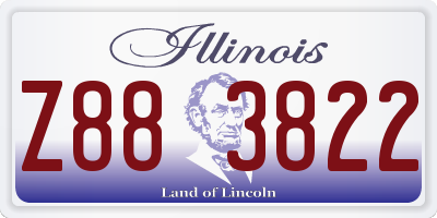 IL license plate Z883822