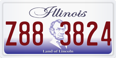 IL license plate Z883824