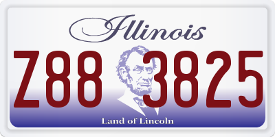 IL license plate Z883825