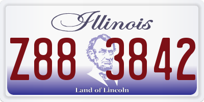 IL license plate Z883842