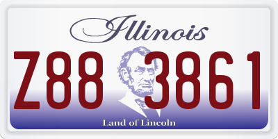 IL license plate Z883861