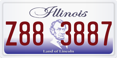 IL license plate Z883887